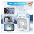 Portable Air Cooler, USB Powered Mini Air Conditioners Personal Mobile Compact Cooler Air Humidifier, 3 Wind Speed, 1-3 Hour timer, Mist Function Desktop Air Conditioner Fan. 