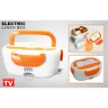 Heated Electric Lunch Box with Portable Food Warmer and Leakproof Compartments for Office School and Travel. 