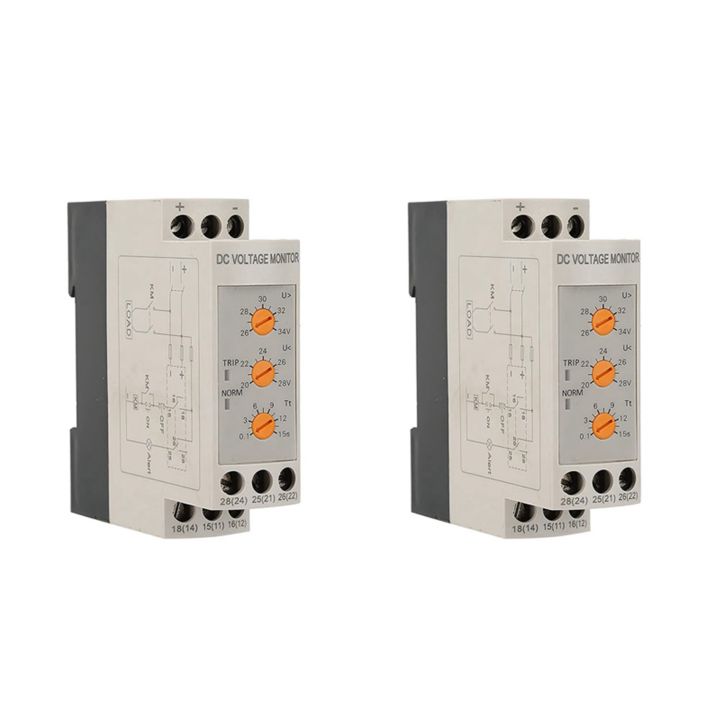 Overvoltage Relay FORIDE 2X Overvoltage Undervoltage Protector Voltage Monitoring Relay ...