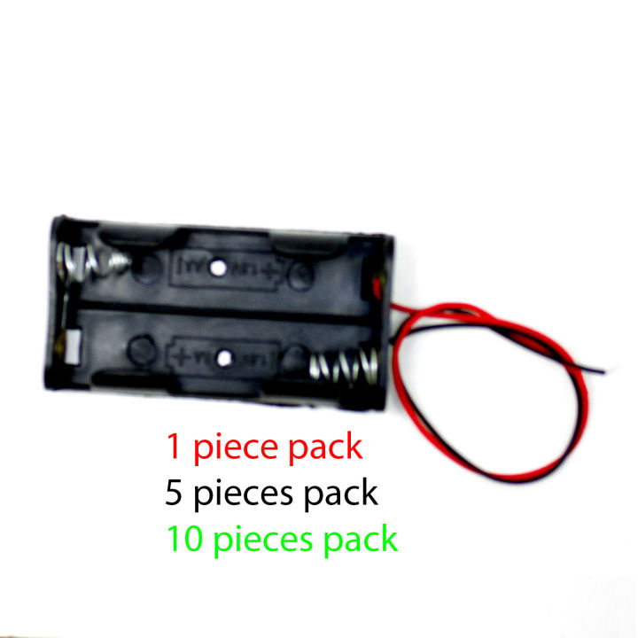 AA Battery holder box case pack double plastic compartment