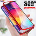 【ThinkWay】360 Full Body Phone Casing OPPO A53  A33 A93 A5S A12 A3S A7 A1K A83 F11 Pro F9 F7 A52 A92 Protective Case with Tempered Glass Film. 