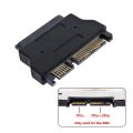 SATA 22 pin Female to 1.8 IN Micro SATA 16 pin Male 3.3V Adapter convertor for Hard Disk Drive SSD. 