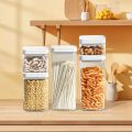 Airtight Food Storage Boxes Container with Lid Kitchen Pantry Organizer Jar For Serving Tea, Coffee, Flour, Sugar, Candy, Cook. 