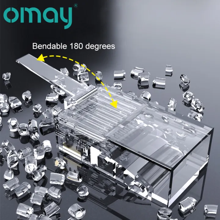 CAT6%20CAT7%20CAT5E%20RJ45%20Connectors%20Pass%20Through%20Modular%20Plug%20Network%20UTP%203/50%CE%BC%20Gold-Plated%208P8C%20Crimp%20End%20for%20Ethernet%20Cable%20-%20Image%203