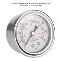 0-160 PSI/bar Car Fuel Pressure Regulator Gauge Liquid Fill Fuel/Oil Meter. 