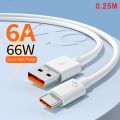 Original 66W 6A Usb Type C SuperCharge Super Fast Charger Cable For Huawei Mate40 Honor 70 50 40 Magic 3 4 X8 X7 USB-C Data Cord. 