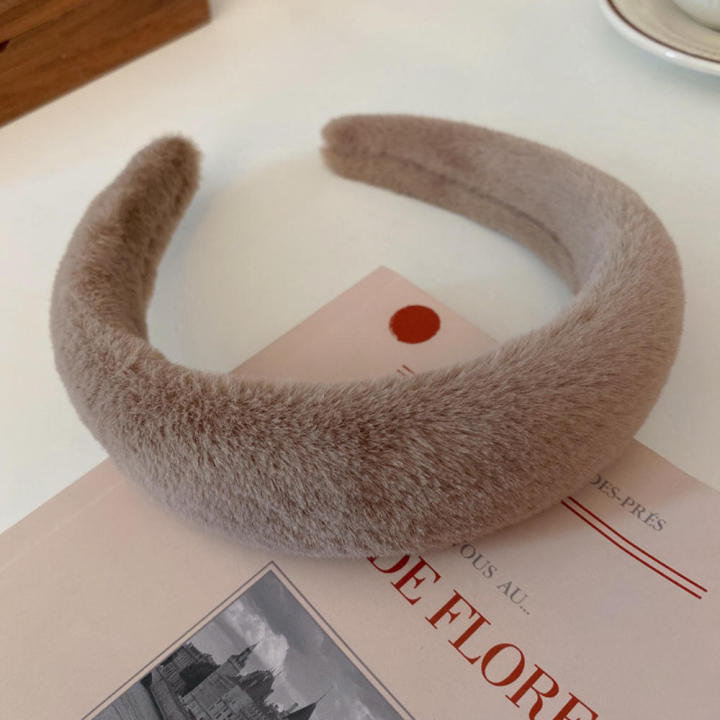 Retro%20Hair%20Accessory%20Fluffy%20Hair%20Decor%20Trendy%20Hairband%20For%20Women%20Plush%20Hair%20Hoop%20Plush%20Hair%20Band%20Elegant%20Headband%20-%20Image%205