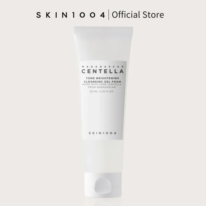 [SKIN1004 OFFICIAL] Madagascar Centella Tone Brightening Cleansing Gel Foam 125ml | Care of blemishes | pigmentation | moisturiser | Centella Asiatica Extract | Carica Papaya Fruit Extract | Sensitive Skin | Acne Blemish | Prunus Mume Fruit Extract | Skin