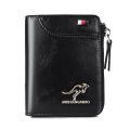 【BestGO】Aiks Kangaroo Anti-Theft Card Holder Antimagnetic Wallet Purse PU Men Money Clip 0188. 