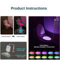 Toilet Night Lights USB Rechargeable 16 Colors Changing LED Inside Toilet Bowl Motion Sensor Activated LED Projection Nightlight. 