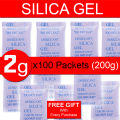Silica Gel Desiccant Sachet 100 Packets. 