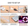 20M RGB LED Strip Light 3528 1200LEDs Flexible LED Light Strip with 44 Key Remote for Bedroom Halloween Christmas. 
