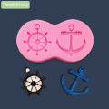 Boat Anchor Helm Ship Silicone Fondant Mold For Candy Chocolate Spaceship Moulds Cake Decoration Baking Tool Diy Clay Resin Art. 