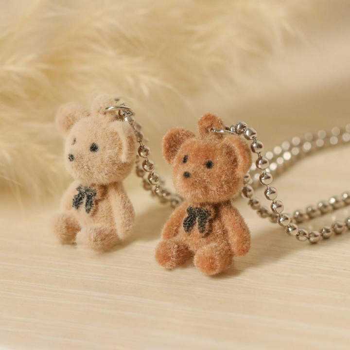Flocking%20Bear%20Brown%20Teddy%20Bear%20Lady%20Cute%20Pendant%20Necklace%20Small%20Animal%20Pendant%20Fashion%20Necklaces%20Friendship%20Jewelry%20Accessories%20-%20Image%203