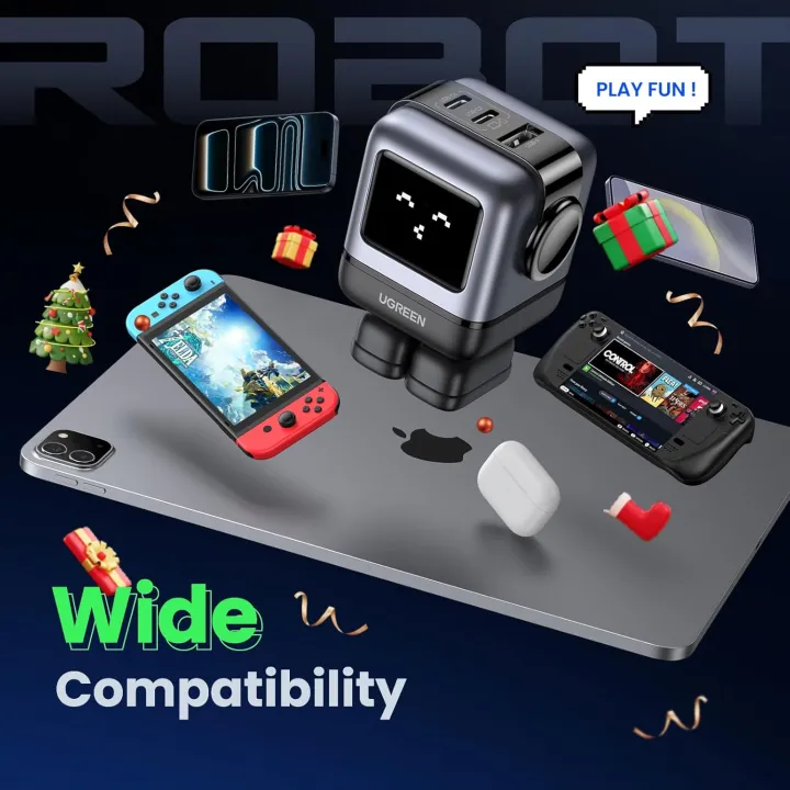 UGREEN%20Uno%2065W%20USB%20C%20Charging%20Block%20Nexode%203-Port%20GaN%20Charger%20Compact%20Fast%20USB%20C%20Power%20Adapter%20for%20MacBook%20Pro/Air,%20XPS%2013,%20Note%2020/10+,%20iPhone%2017/16,%20Galaxy%20S25/S24,%20Steam%20Deck,%20ROG%20Ally(Black/Pink)%20-%20Image%208