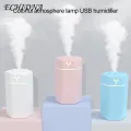 1 Set 260ML USB Humidifier Fine Atomization Continuous/Interval Spray Heavy Fog Colorful Night Light Silent 4.5W Air Diffuser for Home. 