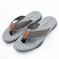 New Summer Southeast Asian Casual Trend Men's Rubber Thick Sole Flip-Flop Beach Sandals Denim Fabric In Stock. 