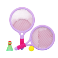 1 Set Purple Colour Beach Tennis Badminton Racket Set Children'S Beach Racket Easy to Use. 