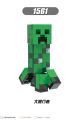 Single Sale  Minecraft Building Blocks Game Series Steve Redstone Cube  Skeleton Creeper Zombie Bricks Educational Figures Toys For Children Collection X0294. 