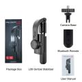 L19 Flexible Single Axis Stabilizer Wireless Remote Control Rotation Selfie Stick With Tripod Mobile Phone Gimbal. 