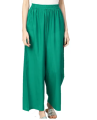 Women’s Plain Palazzo Trouser Long Pant – Free Size, Black and Blue. 