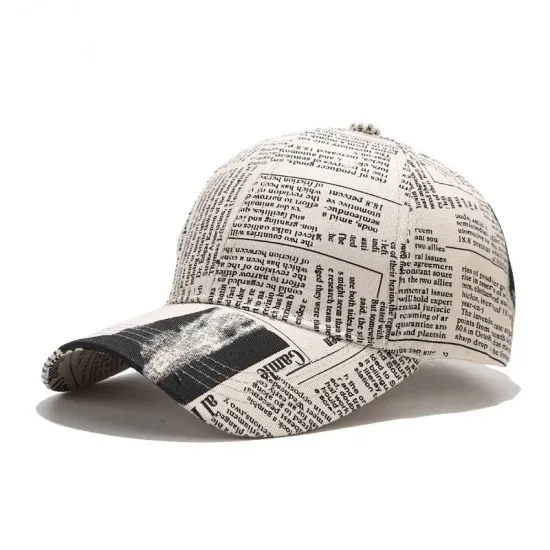 Newspaper%20Printed%20Baseball%20Cap%20-%20Image%203