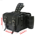 Withoutyou DynaSportster Rack With Cup Leather PU Saddle Universal New style Motorcycle Saddle Bag Side Duffle Bag Softail. 