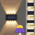Outdoor Sunlight Lamp Stair Fence Luminous Lighting LED Solar Light Waterproof Solar Lamps Balcony Decor Wall Lamp for Garden Street Landscape. 