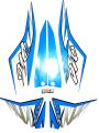 Honda Dio Bs4 Blue White Full Sticker kit. 