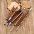 6pcs Clay Sculpting Set Wax Carving Pottery Tools Shapers Polymer Modeling. 