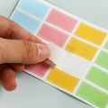 10pcs Waterproof Stationery Supplies Handwritten Tab Stickers Paste Index Classification Sticker Cute Candy Color Mark Label Colorful Self-adhesive Sticker. 