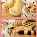 Tiger Plush Toy Stuffed Lifelike Animal Toys for Children 23CM Yellow. 