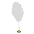 White Ostrich Quill Feather Signing Pen Gorgeous Holder Wedding Guest Book Vintage Feather Wedding Pen Set Party Signing Pen. 