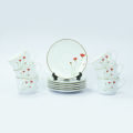 Dankotuwa Red Flower tea 12 PCS tea set. 