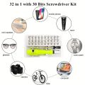 NEW mini screwdriver 32 In 1 Multi-functional Screwdriver Kit Portable Household Combination Cross Magnetic Precision Screwdriver Hand Tool. 
