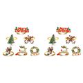 Christmas Napkin Rings of Set 12, Delicate Table Decors for Christmas Holiday Wedding Banquet Birthday Daily Table Deco. 