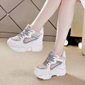 NEW Wedge Korean Chunky Rubber Shoes for Women fashion casual shoes（Add 1 size）. 