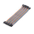 Breadboard Jumper Wires Male to Female Dupont Cable for Arduino Multicolored Ribbon Cables 40Pin 20cm. 
