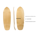 Board Outdoor Sports Longboard Blank Land Floor Smooth Maple DIY Skateboard Surfboard Deck Short. 