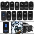 【INTERIOR】 12V 24V UTV Car Rocker Switch 10A 20A Waterproof Lighted Switches Pin ON Off For Marine ATV RZR RV Auto Truck. 