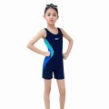 Children's Boxer Swimsuit Girl's Swimsuit One-Piece Professional Student Swimwear Medium and Big Children Professional Sports Children's Swimwear. 