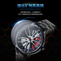New Swiss Watch Men's Racing Wheel Watch Retro Hollow Handsome Automatic Movement Watch. 