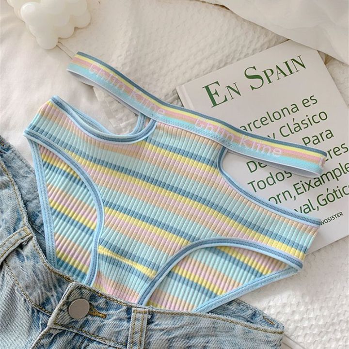 Couple%20Underwear%20Three-Piece%20Set%20One%20Male%20and%20One%20Female%20Pure%20Cotton%20Summer%20Thin%20Sports%20Hot%20Girl%20-%20Image%202