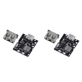 Spreeshop 2X Type-C USB 5V 2A Boost Converter Step-Up Power Module Lithium Battery Charging Protection Board Charger,No Welding. 