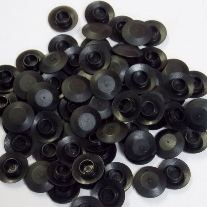 100PCS Car Door Rubber Plug Universal PVC Mount Black Rubber Body Sheet Metal Hole Plugs