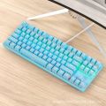 Gaming Mechanical Keyboard Game Anti-ghosting  RGB Mix Backlit Blue Switch 87key teclado mecanico For Game Laptop PC. 