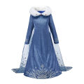 3 5 6 8 10 Years Girls Elsa 2 Costume Kids Halloween Cosplay Princess Dress Children Birthday Party Frocks Clothes Up. 