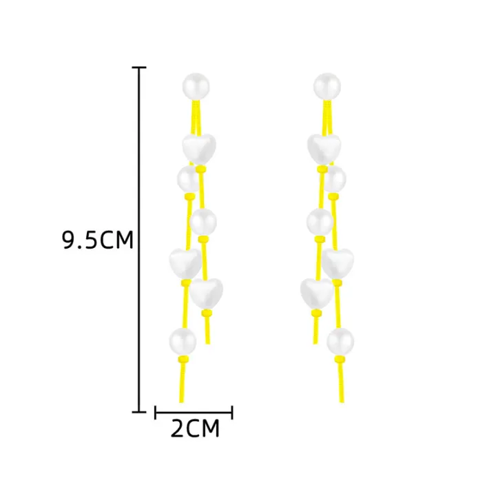 1Pair%20Simulation%20Pearl%20Long%20Earrings%20Love%20Heart%20Tassel%20Wedding%20Stud%20Earrings%20For%20Women%20Girl%20Fashion%20Korean%20Party%20Wedding%20Jewelry%20Gift%20-%20Image%202