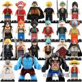 【I was hyped up】Anime Compatible Lego One Piece Minifigures Straw Hat Luffy Ace Zoro Boys Building Blocks Children's Toys. 
