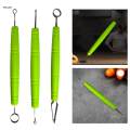 Food Carving DIY Texture Tool Pottery Clay Sculpturing Tool Multifunctional Food 17cm. 